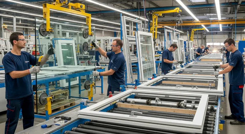 uPVC-Fenstermaschine