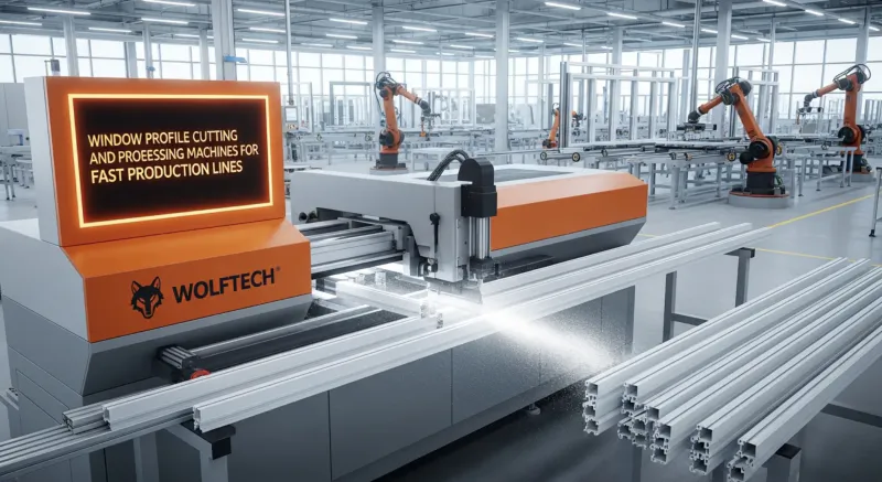 Window Profile Cutting and Processing Machines for Fast Production Lines