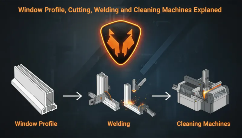 Máquinas de Soldagem, Corte e Limpeza de Perfis de Janelas Explicadas