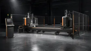 Machine à souder automatique à quatre têtes pour profilés de fenêtres en BETA WOLF QUADRO IV
