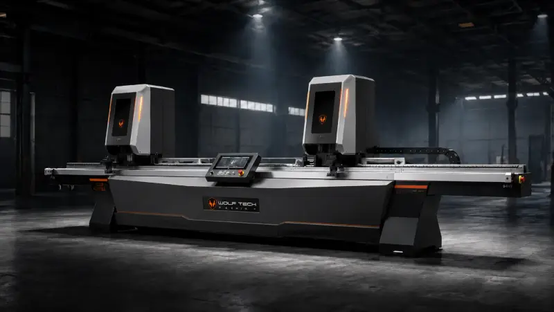 पीवीसी विंडो प्रोफाइल्स के लिए डबल-हेड वेल्डिंग मशीन BETA WOLF 6000