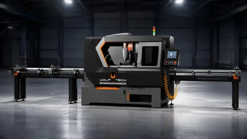 Automatic Aluminium Corner Connector Profile Cutting & Drilling Machine ALPHA WOLF 1050 PRO