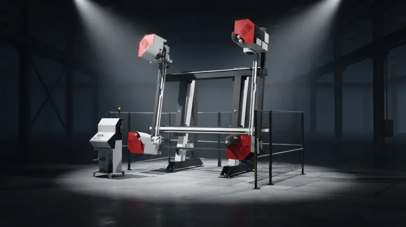 Machine de soudage verticale à quatre têtes pour fenêtres en PVC MV 1020